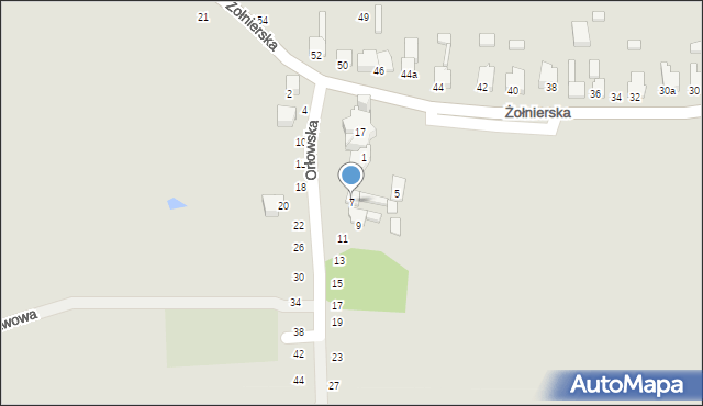 Zawiercie, Orłowska, 7, mapa Zawiercie