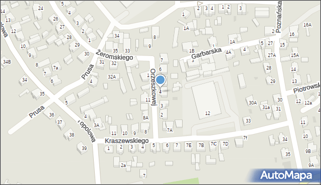 Zbąszyń, Orzeszkowej Elizy, 4, mapa Zbąszyń