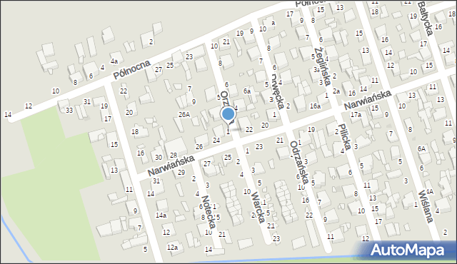 Zduńska Wola, Orzycka, 1, mapa Zduńska Wola