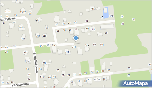 Zgierz, Orzechowa, 34d, mapa Zgierz