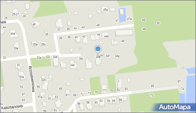 Zgierz, Orzechowa, 34e, mapa Zgierz