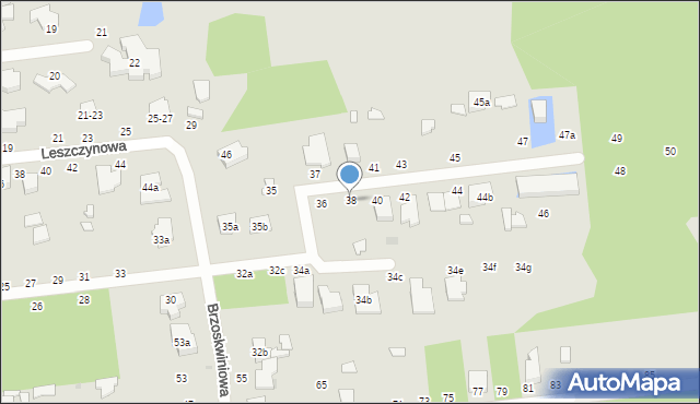 Zgierz, Orzechowa, 38, mapa Zgierz