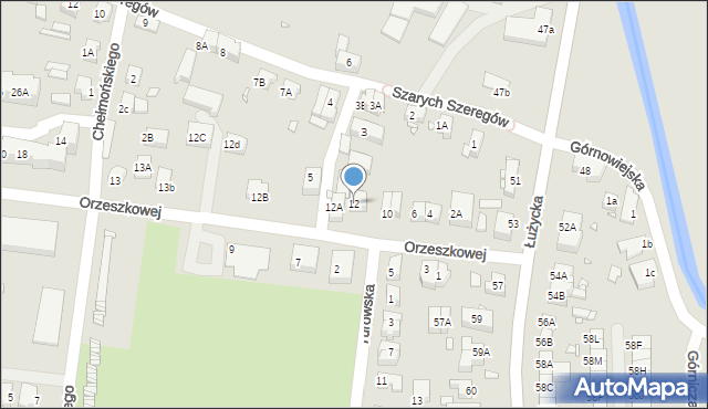 Zgorzelec, Orzeszkowej Elizy, 12, mapa Zgorzelec