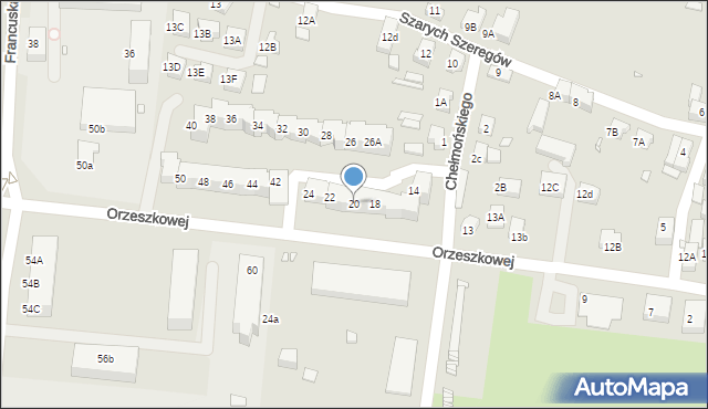 Zgorzelec, Orzeszkowej Elizy, 20, mapa Zgorzelec