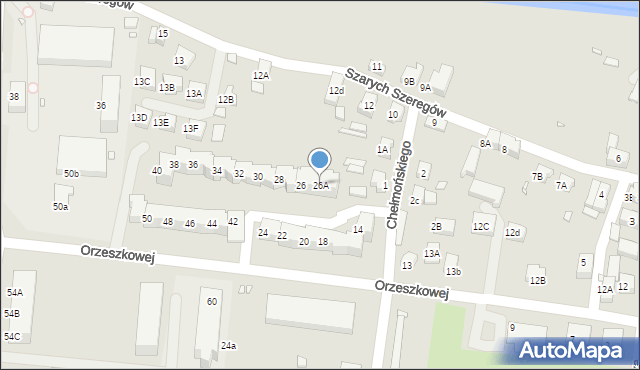 Zgorzelec, Orzeszkowej Elizy, 26A, mapa Zgorzelec