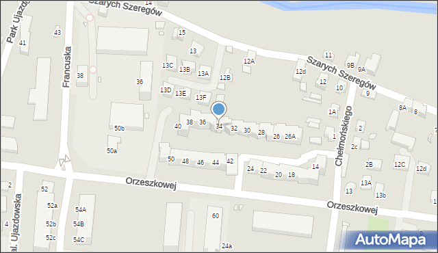 Zgorzelec, Orzeszkowej Elizy, 34, mapa Zgorzelec