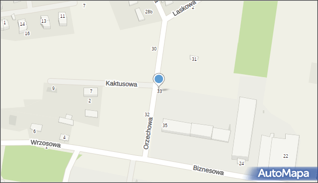 Zielonka, Orzechowa, 33, mapa Zielonka