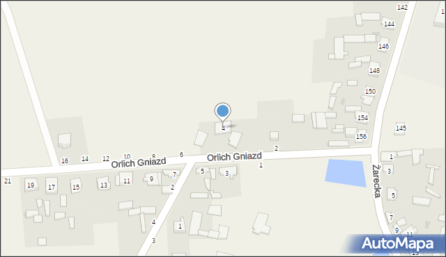 Zrębice, Orlich Gniazd, 4, mapa Zrębice