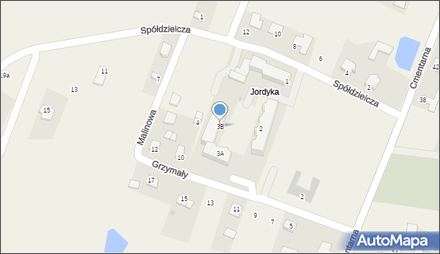 Adamów, Osiedle Tęcza, 3B, mapa Adamów