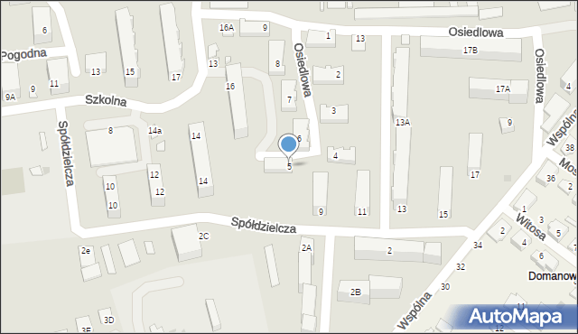 Aleksandrów Kujawski, Osiedlowa, 5, mapa Aleksandrów Kujawski