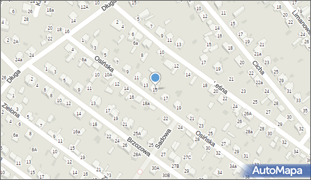 Aleksandrów Kujawski, Osińska, 15, mapa Aleksandrów Kujawski