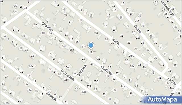 Aleksandrów Kujawski, Osińska, 19, mapa Aleksandrów Kujawski