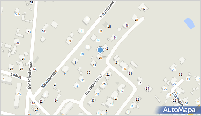 Annopol, Osiedle Słoneczne, 40, mapa Annopol