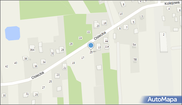 Augustówka, Osiecka, 15, mapa Augustówka