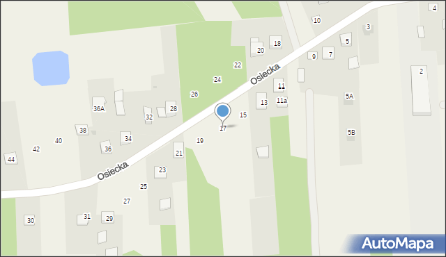Augustówka, Osiecka, 17, mapa Augustówka