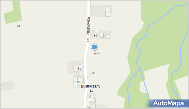 Bańska Wyżna, Osiedle Pitoniówka, 78, mapa Bańska Wyżna