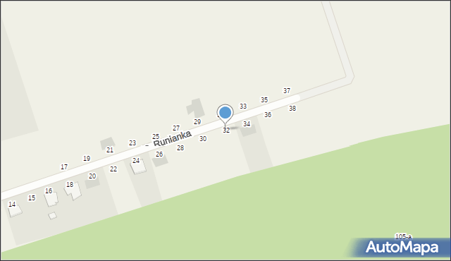 Bartodzieje, Osiedle Runianka, 32, mapa Bartodzieje