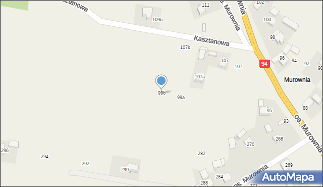 Bębło, Osiedle Murownia, 99b, mapa Bębło