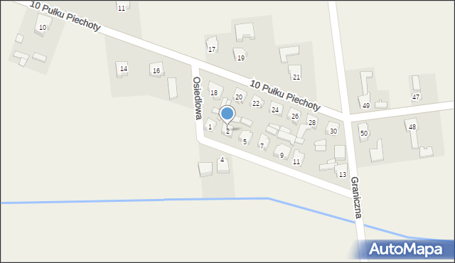 Bednary, Osiedlowa, 2, mapa Bednary