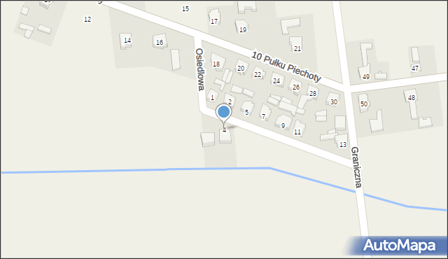 Bednary, Osiedlowa, 4, mapa Bednary