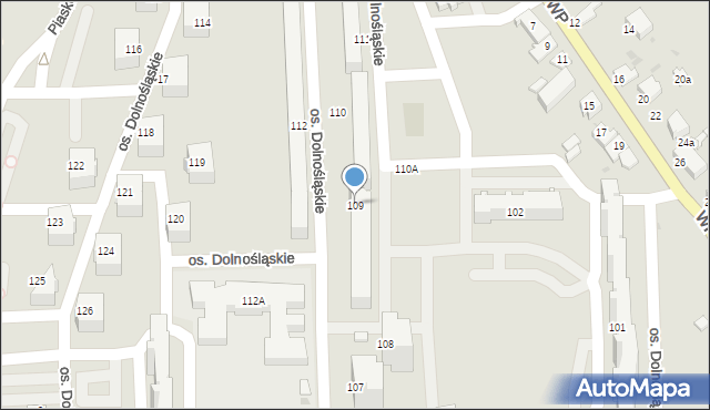 Bełchatów, Osiedle Dolnośląskie, 109, mapa Bełchatów