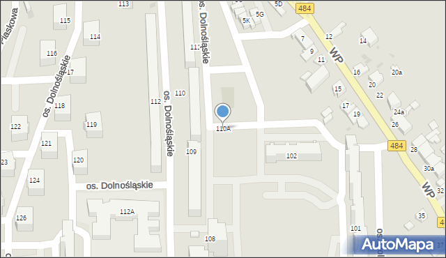 Bełchatów, Osiedle Dolnośląskie, 110A, mapa Bełchatów