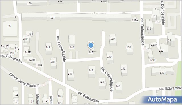 Bełchatów, Osiedle Dolnośląskie, 145, mapa Bełchatów