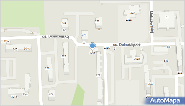 Bełchatów, Osiedle Dolnośląskie, 221a, mapa Bełchatów