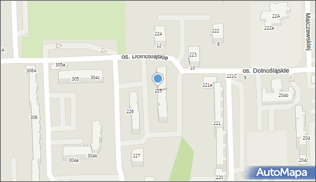Bełchatów, Osiedle Dolnośląskie, 225, mapa Bełchatów