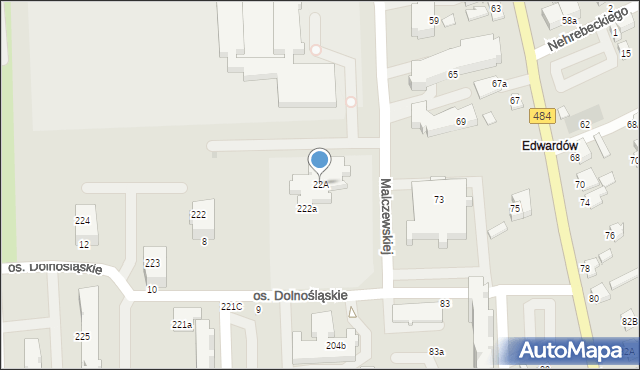 Bełchatów, Osiedle Dolnośląskie, 22A, mapa Bełchatów