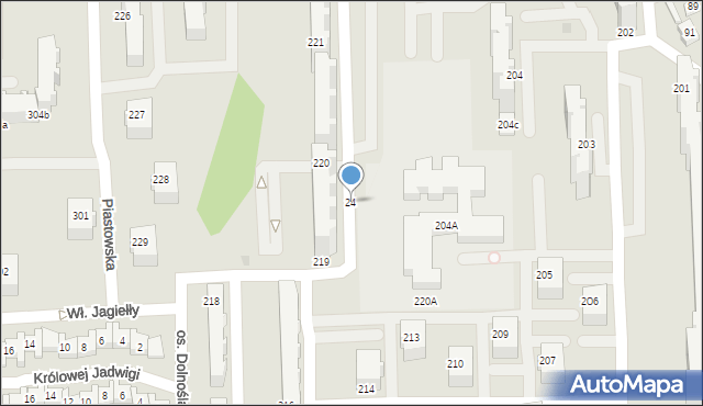 Bełchatów, Osiedle Dolnośląskie, 24, mapa Bełchatów