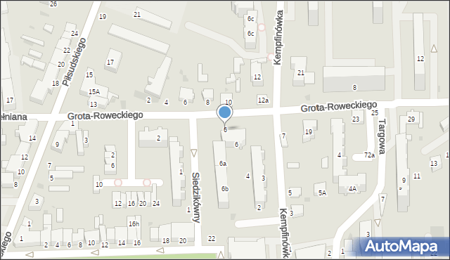 Bełchatów, Osiedle Żołnierzy POW, 6, mapa Bełchatów