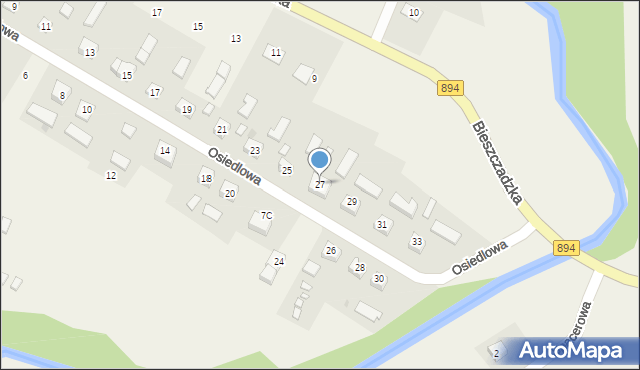 Berezka, Osiedlowa, 27, mapa Berezka