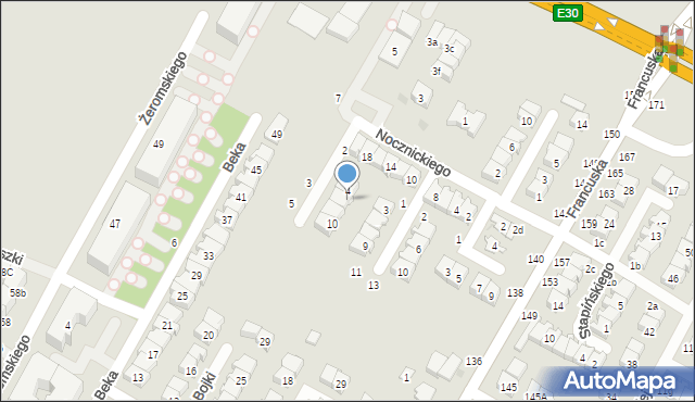 Biała Podlaska, Osieckiego Stanisława, 6, mapa Białej Podlaskiej