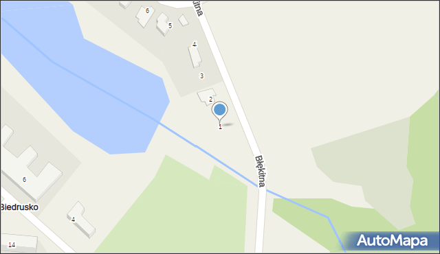 Biedrusko, Osiedle Błękitny Staw, 1, mapa Biedrusko