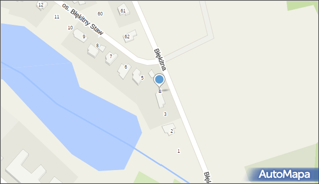 Biedrusko, Osiedle Błękitny Staw, 4, mapa Biedrusko