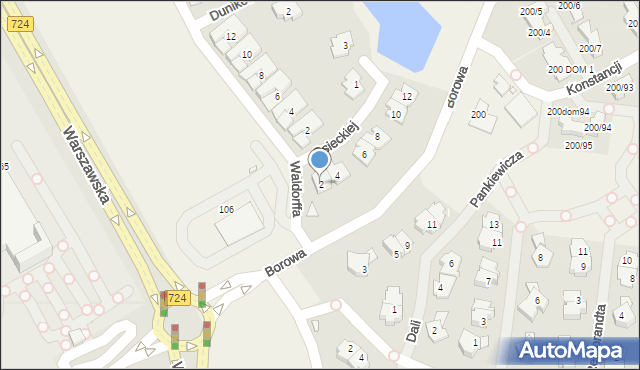 Bielawa, Osieckiej Agnieszki, 2, mapa Bielawa