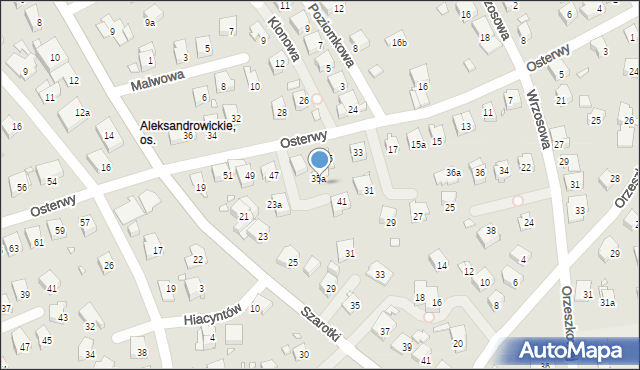 Bielsko-Biała, Osterwy Juliusza, 39, mapa Bielsko-Białej