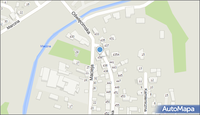 Bieruń, Oświęcimska, 434, mapa Bieruń