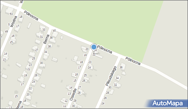 Bierutów, Osiedle, 22, mapa Bierutów