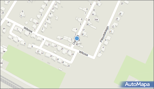 Bierutów, Osiedle, 40, mapa Bierutów