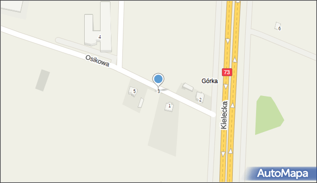 Bilcza, Osikowa, 3, mapa Bilcza