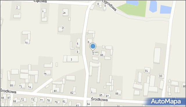 Biskupice Ołoboczne, Ostrowska, 2, mapa Biskupice Ołoboczne