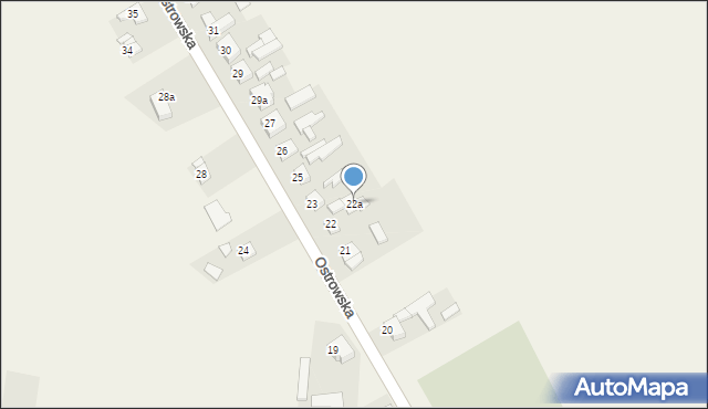 Biskupice Ołoboczne, Ostrowska, 22a, mapa Biskupice Ołoboczne