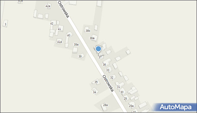 Biskupice Ołoboczne, Ostrowska, 37a, mapa Biskupice Ołoboczne