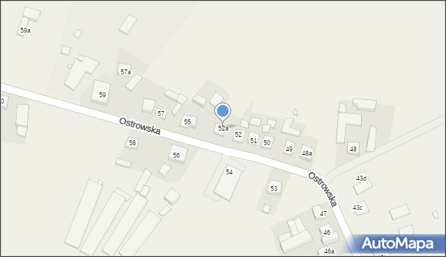 Biskupice Ołoboczne, Ostrowska, 52a, mapa Biskupice Ołoboczne