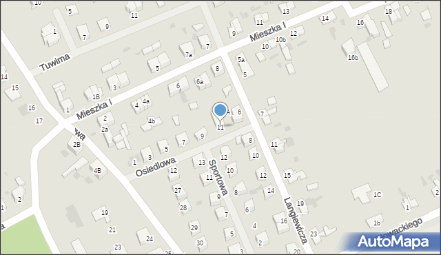 Bobolice, Osiedlowa, 11, mapa Bobolice