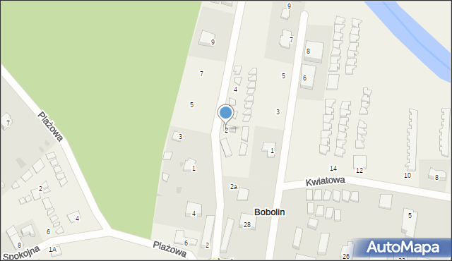Bobolin, Osiedlowa, 2, mapa Bobolin