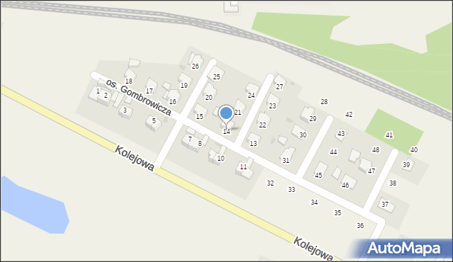 Bodzechów, Osiedle Gombrowicza Witolda, 14, mapa Bodzechów
