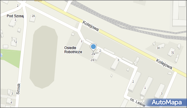 Bodzechów, Osiedle Robotnicze, 2/4, mapa Bodzechów